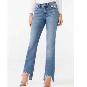 Sofia Jeans by Sofia Vergara Women's Mayra High Rise Kick Crop Flare Jeans